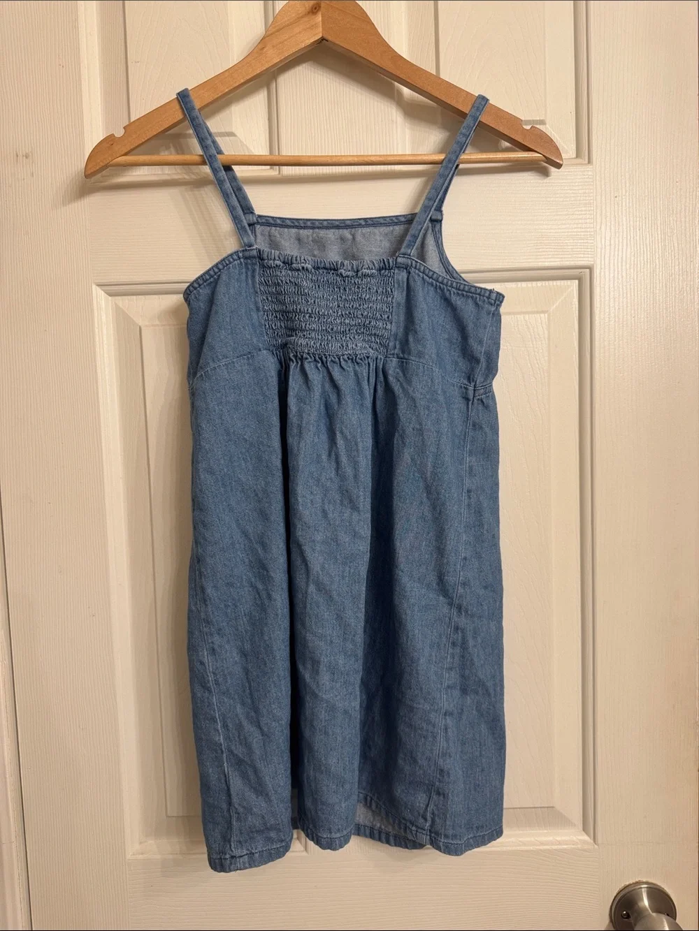Old Navy Blue Denim Spaghetti-Strap Mini Dress